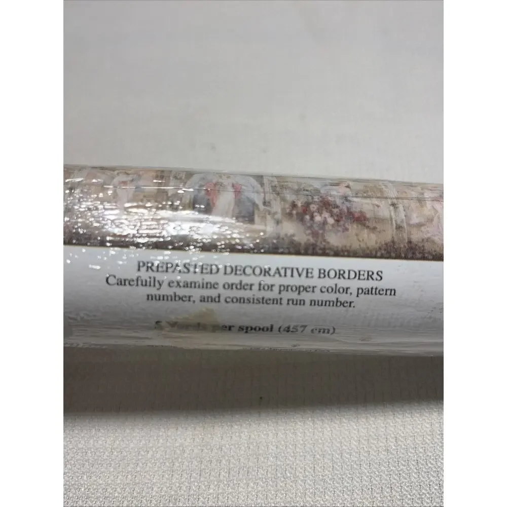 Vintage Chesapeake Wallpaper Border Faith & Family FF03242B Arch Scene 5 Yds NOS